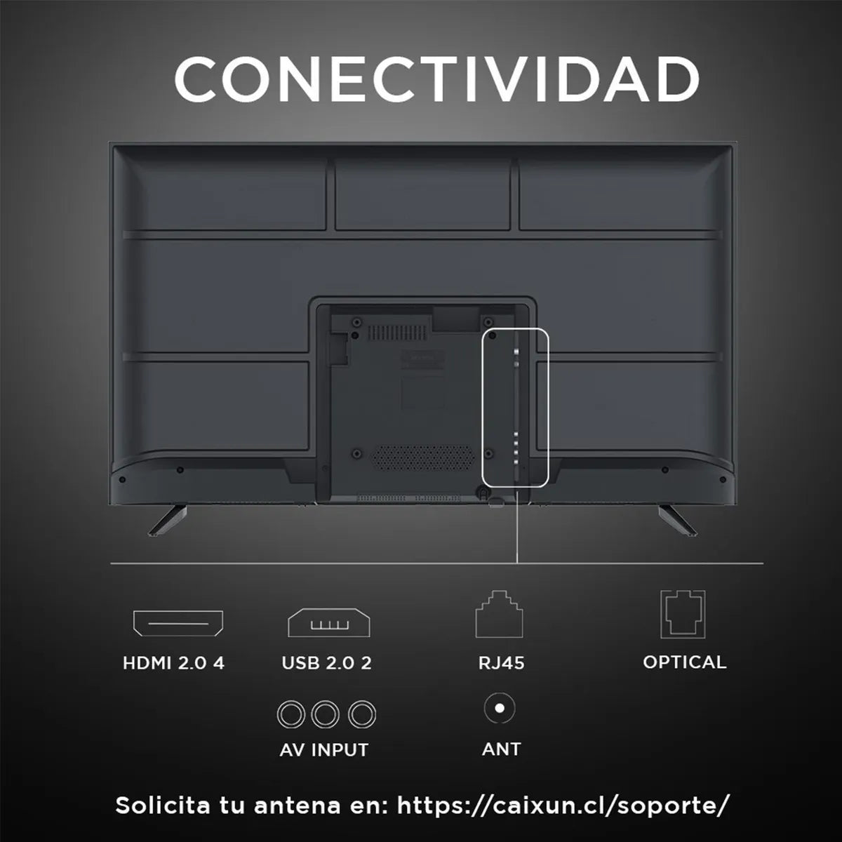 Smart TV 4K UHD CAIXUN C55V1UG 55 Pulgadas