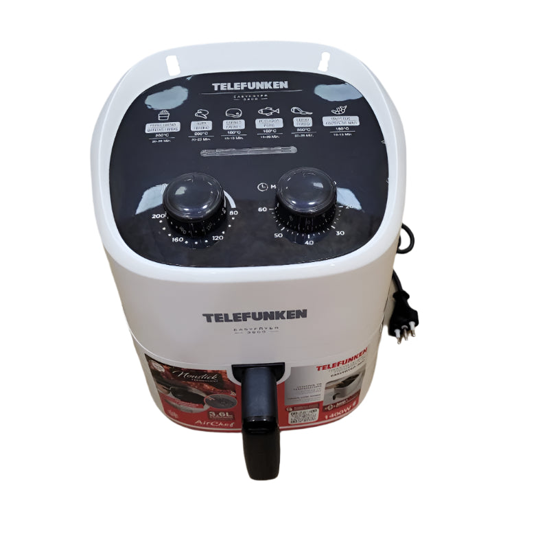 Freidora De Aire 1400w Telefunken Easyfryer-3600 Blanco 3.6l