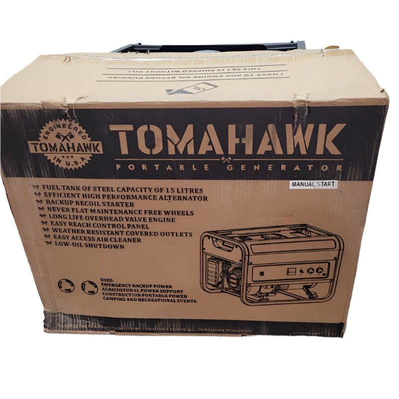 Generador  Owner  3.5kva Tomahawk Tg3500 Negro 3500 Watts /15litros