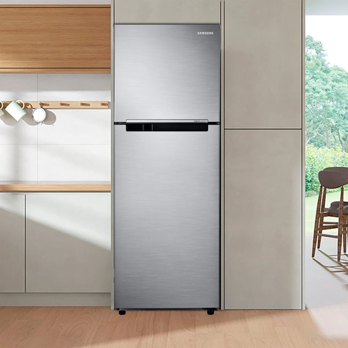 REFRIGERADOR / CONGELADOR SAMSUNG RT22FARADS8 SIST DESHIELO AUTOMATICO GRIS 236 LTRS