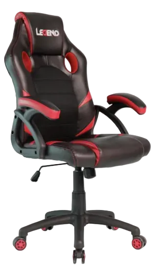 Silla Gamer Empoli Legend EM-3201 - Reclinable y Ajustable en Rojo y Negro