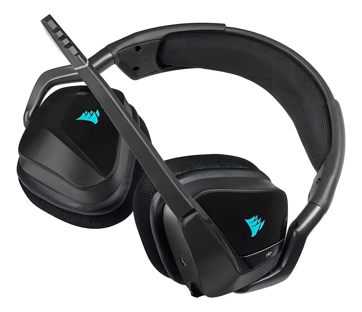 Audífonos  Gamer Pc Corsair Void Rgb Elite Usb Negro