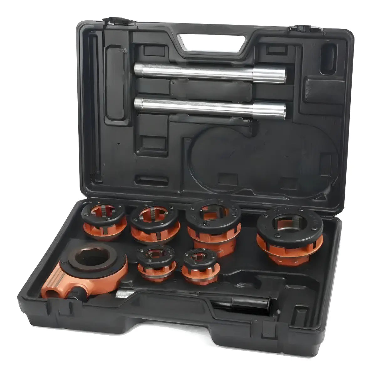 Set de Terrajas Smart Tools 1/2" a 2" NPT, Anaranjado/ Negro