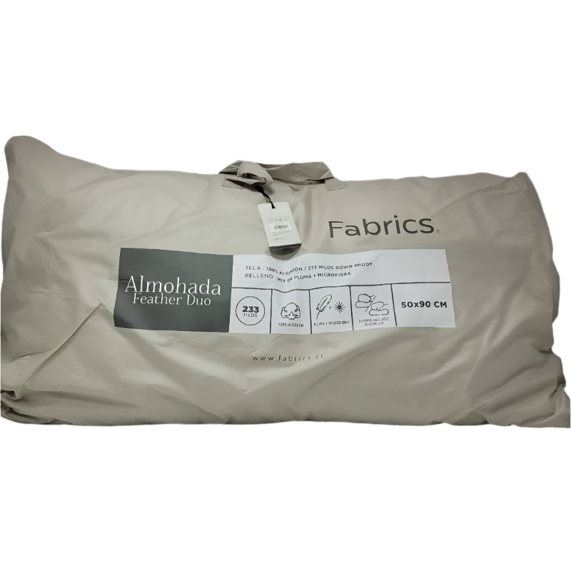 Almohada Pluma 233 Hilos Fabrics Feather Duo Blanco 50*90cm