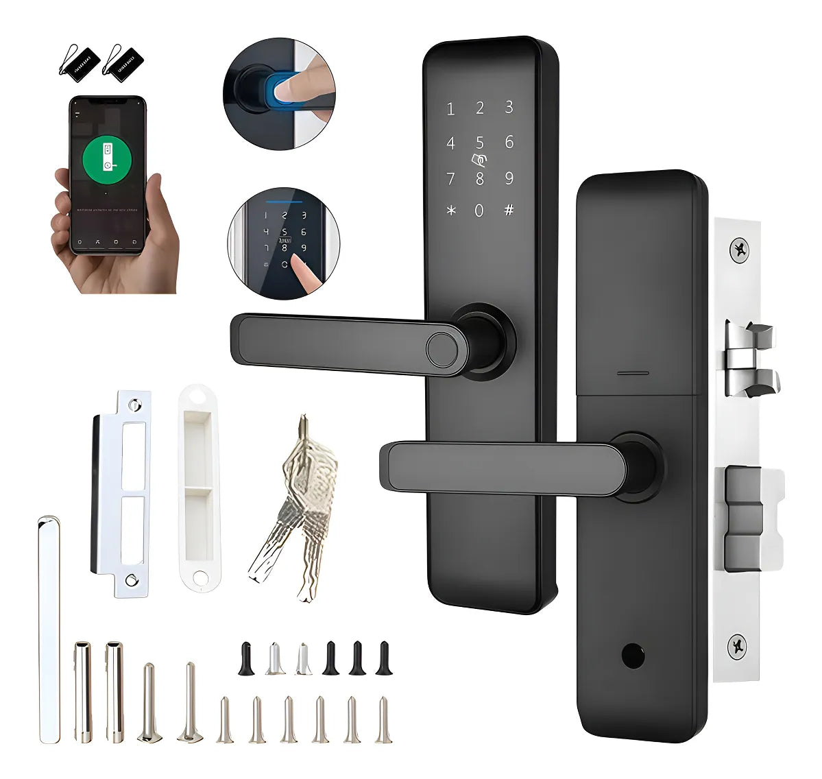 Cerradora Digital Verci S008M Izquierda con Cerradura Inteligente