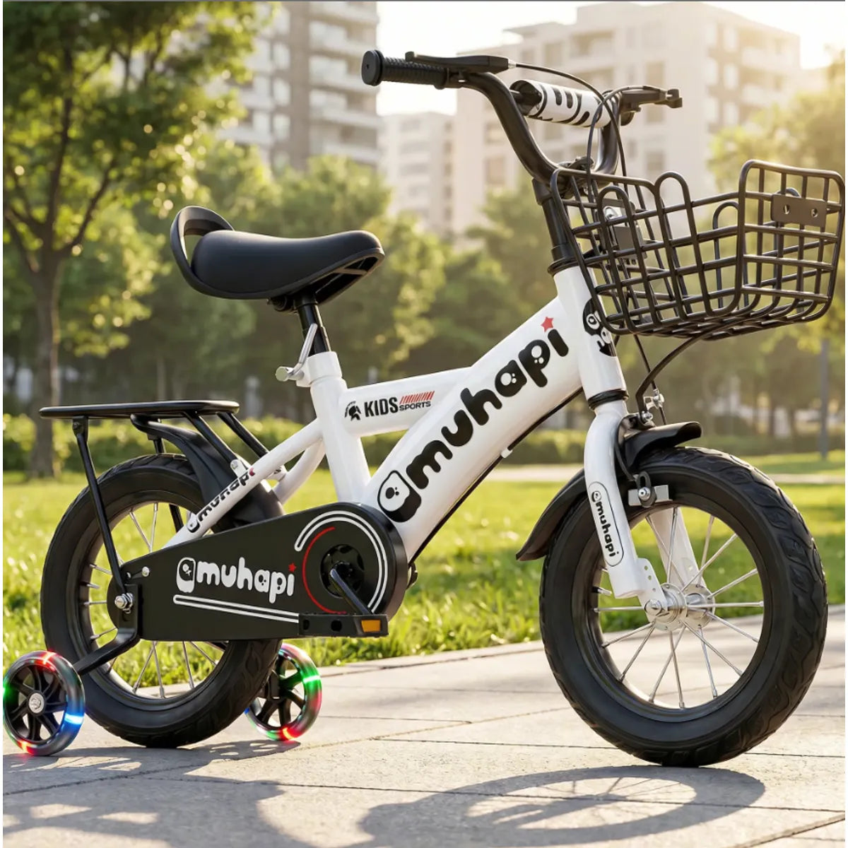 Bicicleta Infantil Bicimoto Homer Outdoor Aro 14, Blanco