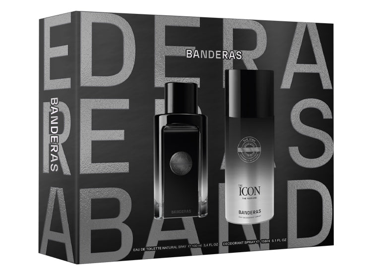 Set Eau de Parfum + Deodorant Spray Antonio Banderas Icon Negro