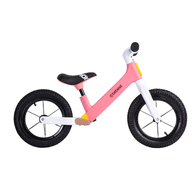 Bicicleta De Aprendizaje Bebesit Neo 7012 Blanco / Rosado