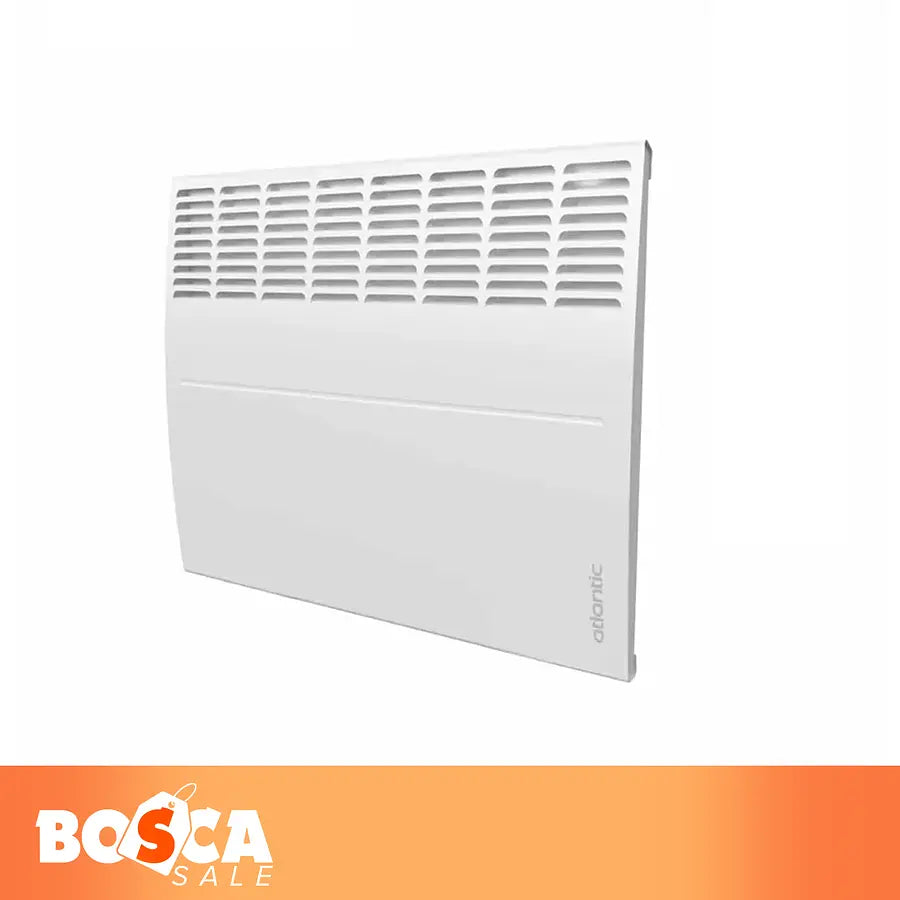 Calefactor Eléctrico Con Termostato Atlantic F120 Design 1000W Blanco Bosca