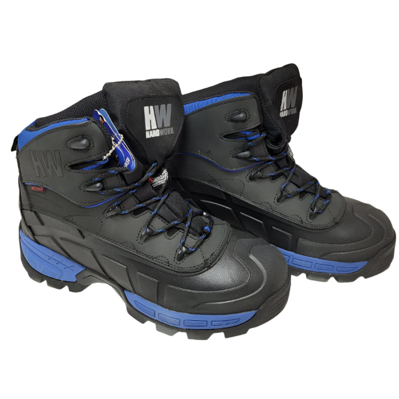 Bota De Seguridad Hardwork Bering Hiker C Azul-Negro Talla 44