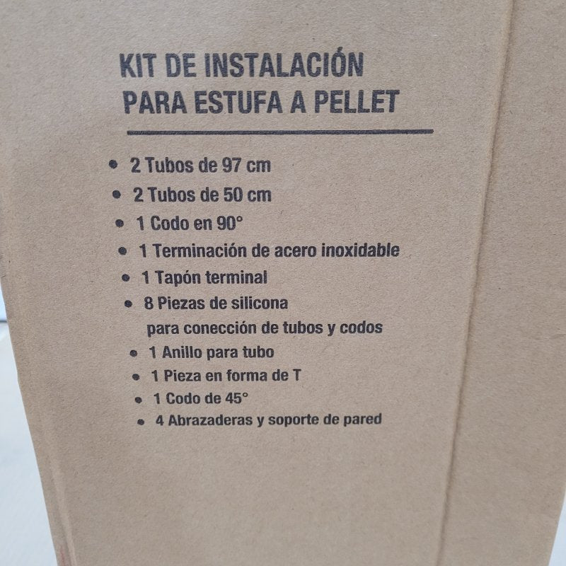 Kit De Instalacion De Estufa A Pellet Beter  Life Negro