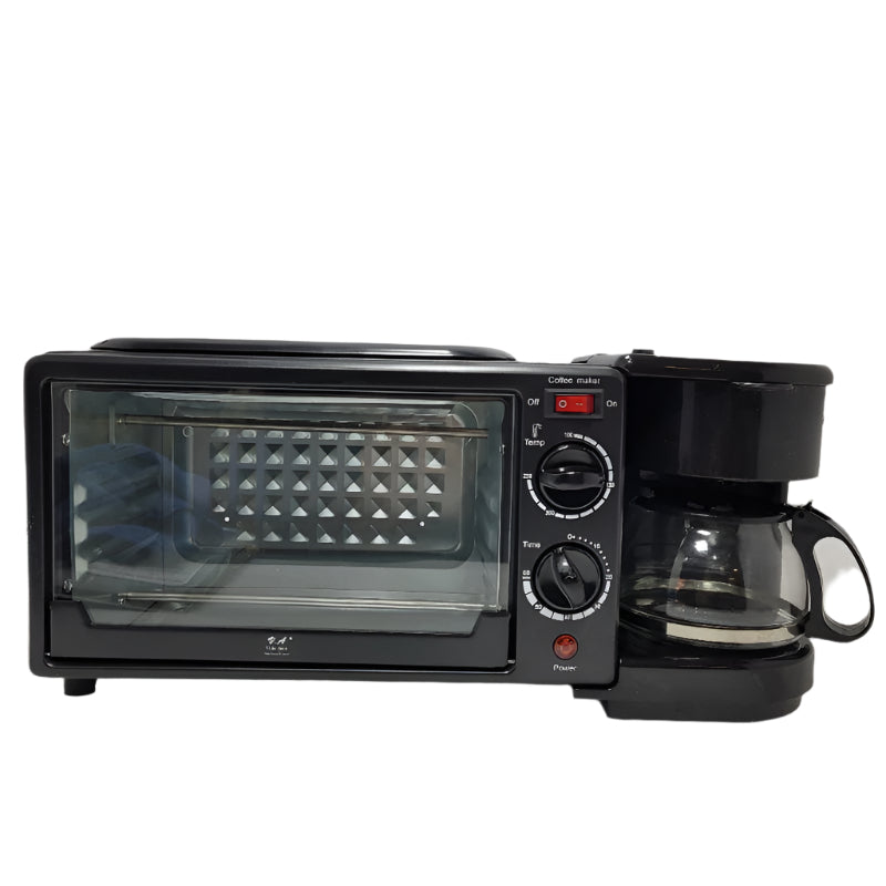 Maquina De Desayuno Vida Amor 3 En 1 Multifuncional Negro