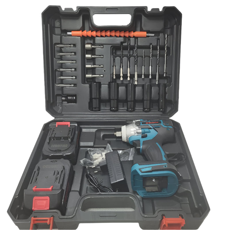 Kit Llave De Impacto Bosich 700nm 1/2 + 2 6ah Bateria