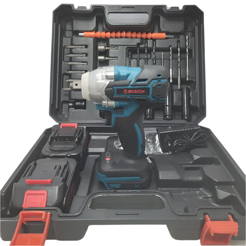 Kit Llave De Impacto Bosich 700nm 1/2 + 2 6ah Bateria