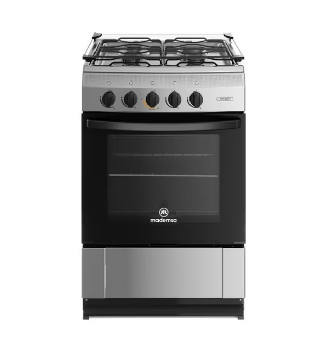 Cocina A Gas Licuado Mademsa 4 Quemadores Mv 220 T Silver