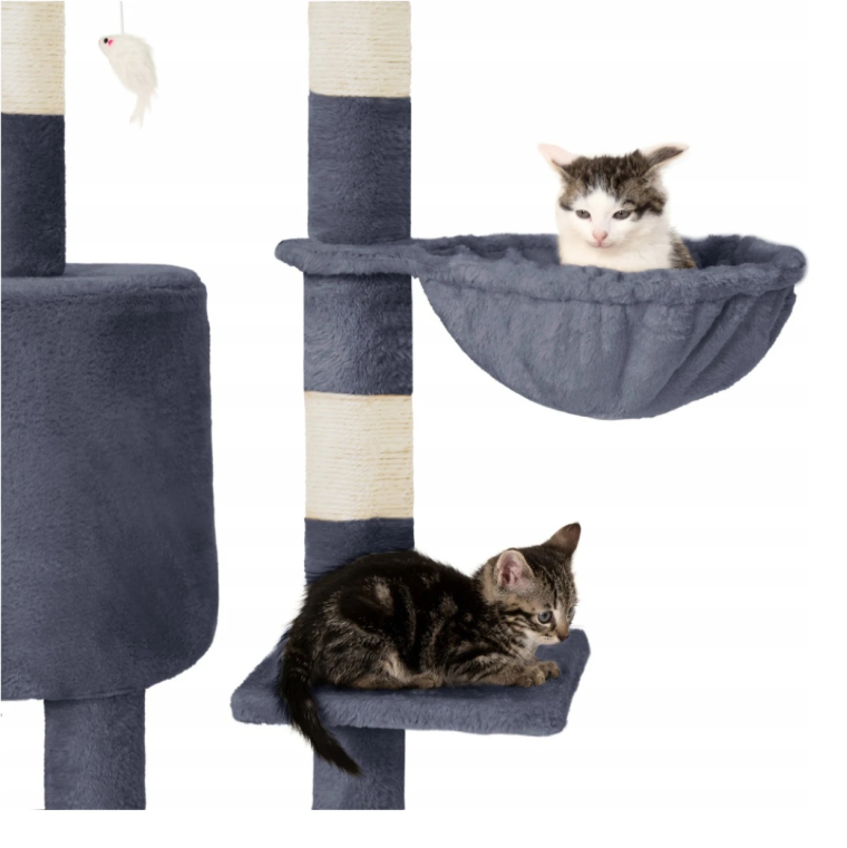 Rascador Para Gatos Generico 5 Niveles Gris