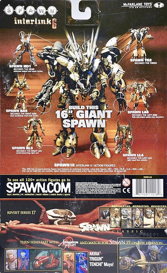 FIGURA GIANT ROBOT MCFARLANE TOYS SPAWN LA6 INTERLINK