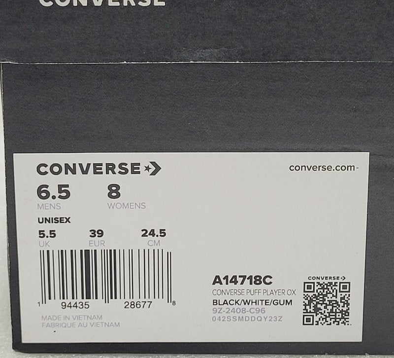 Zapatillas Converse A14718c Negro 38 Unisex