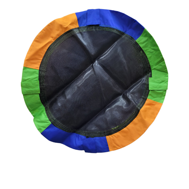 Columpio Circular Kindertop 100 Cm  De Diametro Verde Amarillo Naranjo