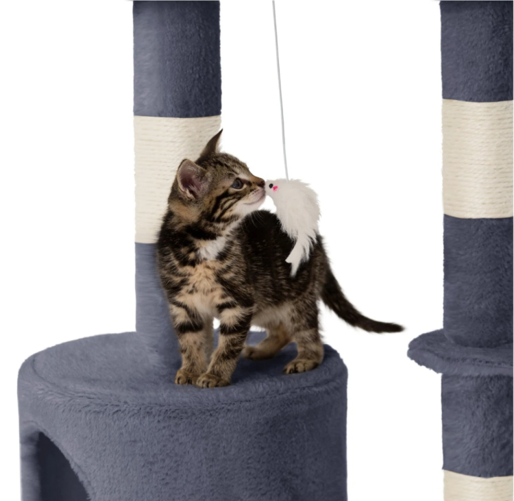 Rascador Para Gatos Generico 5 Niveles Gris