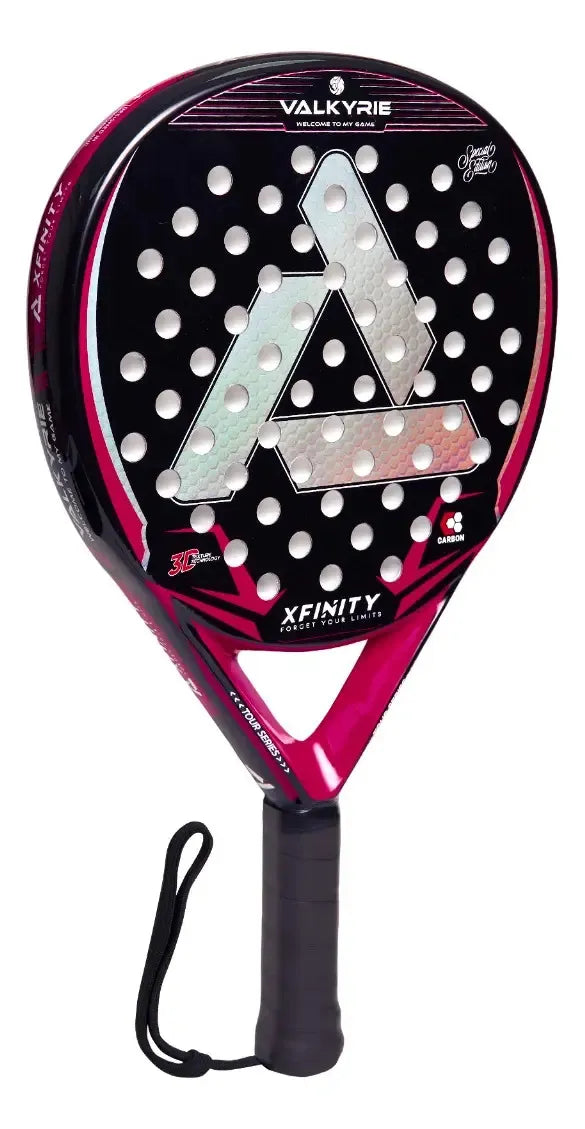 Paleta de Padel XFINITY VALKYRIE Rosado con Estuche Incluido