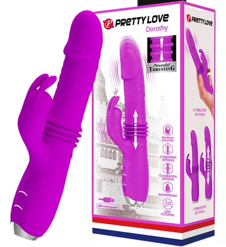 Vibrador Consolador Pretty Love Dorothy Silicona Recargable Morado