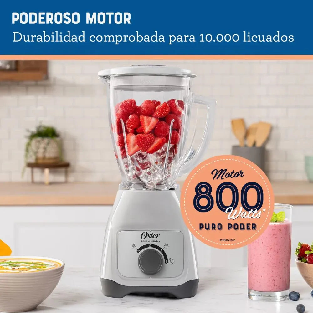 Licuadora Oster BLSTKAG-WRD 1.5 Litros, 800 W 2 Velocidades