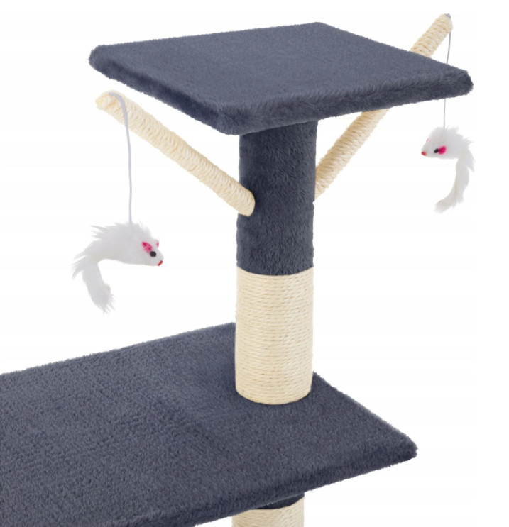Rascador Para Gatos Generico 5 Niveles Gris