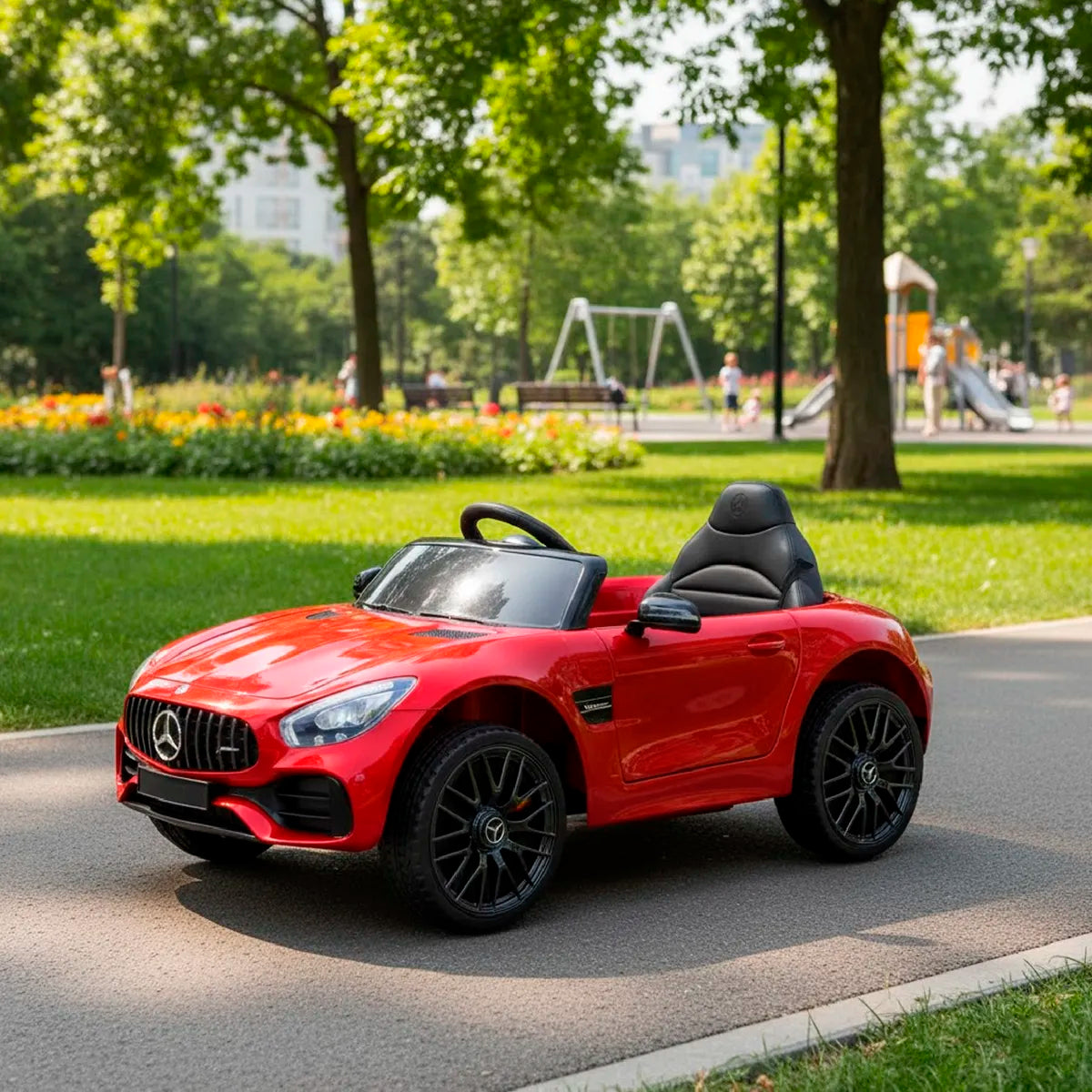 Auto Eléctrico Deportivo para Niño con Control Remoto, Luces y Sonido Mundo 2080