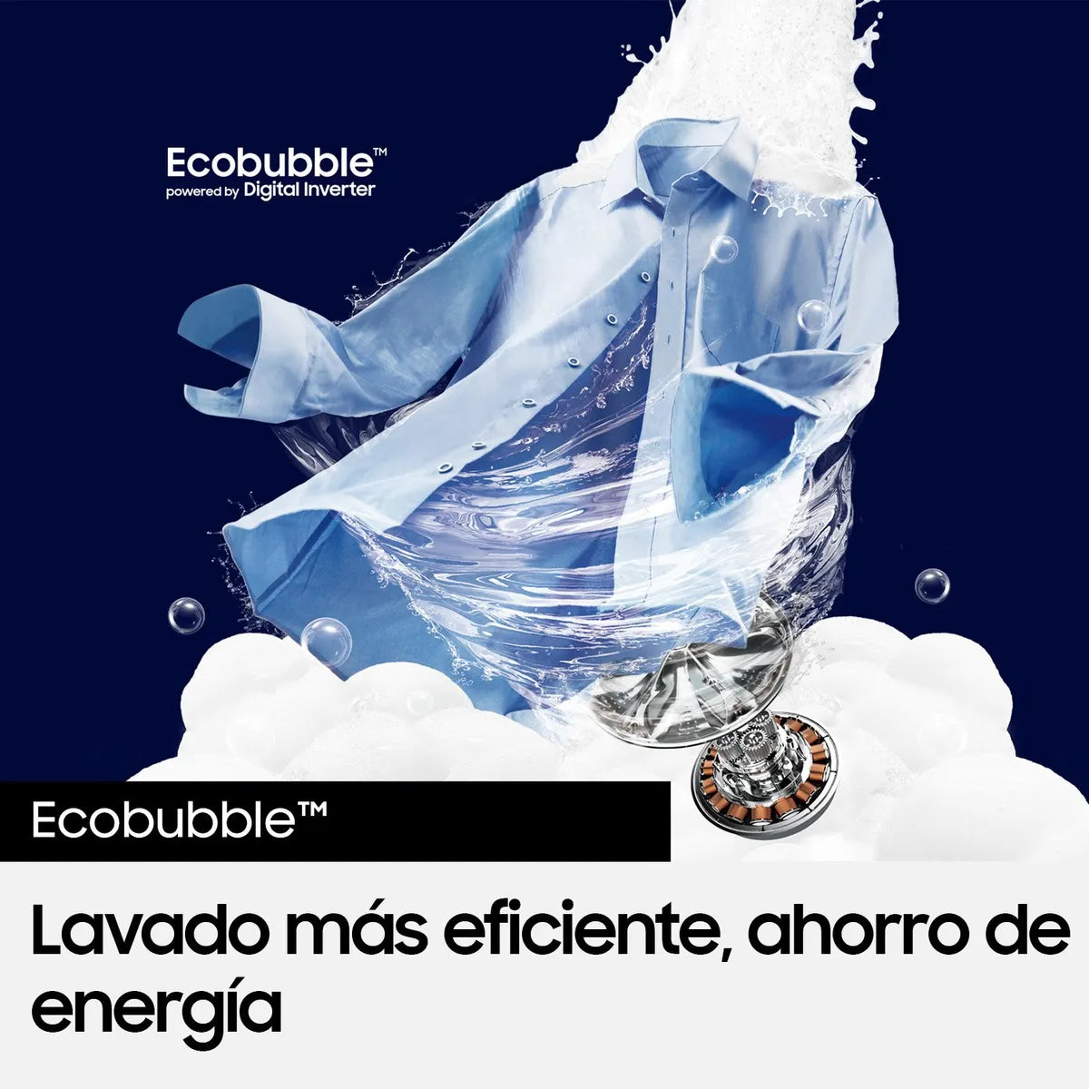 Lavadora Automática Samsung WA13CG5441B 13 kg, Blanco