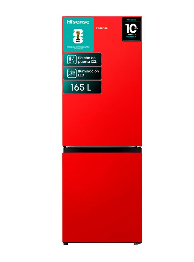 Refrigerador Hisense RB215NR 165 Litros Rojo
