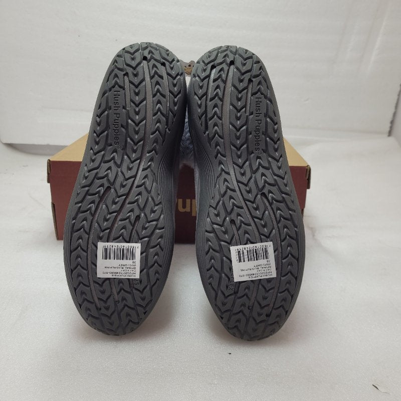 Botin Cuero Hush Puppies Spinal Rug Alpine Gris 38 Femenino