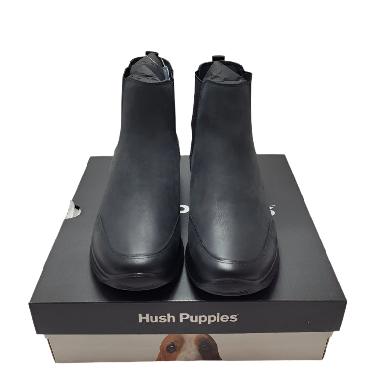 Botin Cuero Hush Puppies Coley Negro 36 Femenino
