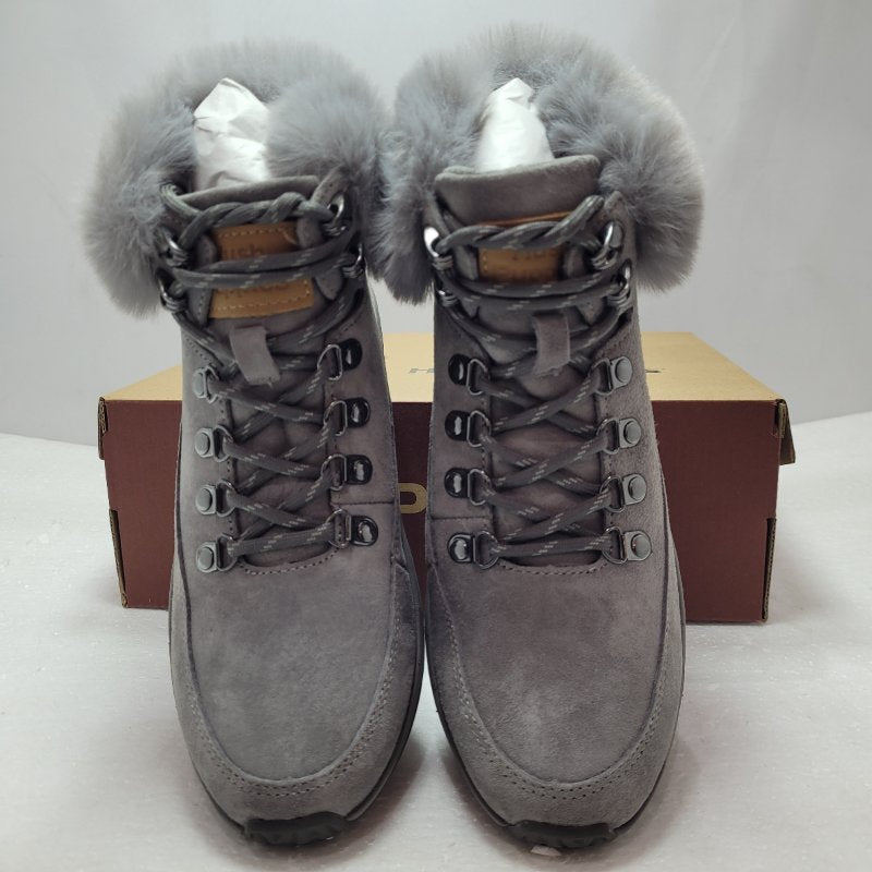 Botin Cuero Hush Puppies Spinal Rug Alpine Gris 35 Femenino