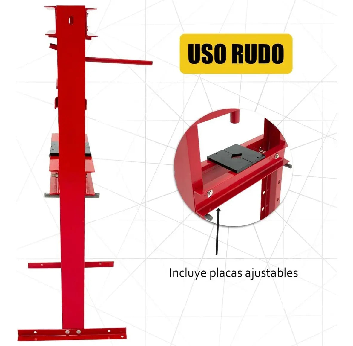 Prensa Hidráulica 20 Toneladas Gutstark 458003 MKZ-PRENS20TNA, Rojo