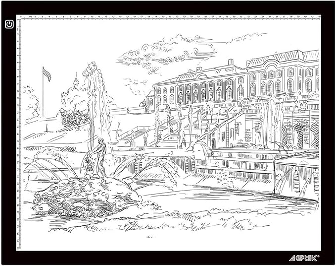 Mesa De Luz Dibujo Led Agptek A3usb Blanco A3 Size