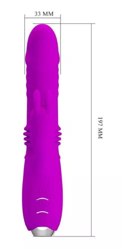 Vibrador Consolador Pretty Love Dorothy Silicona Recargable Morado