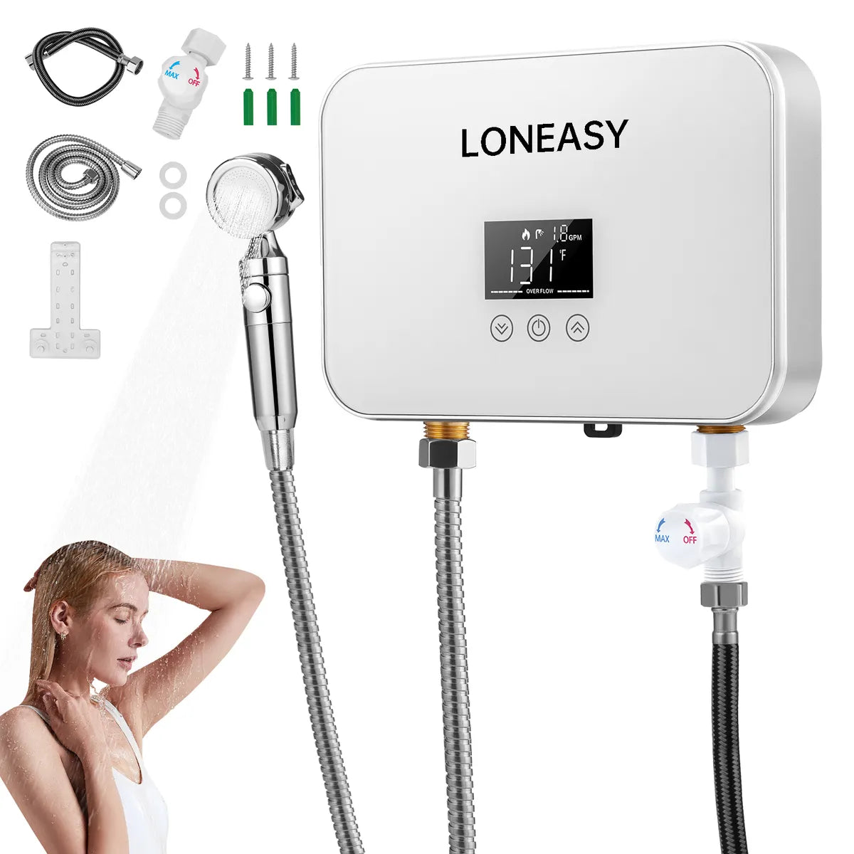 Calentador de Agua Loneasy Q1270 Blanco