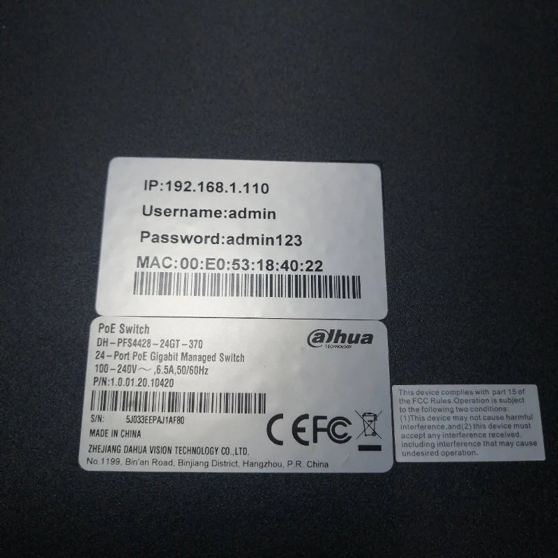 Ethernet Switch Dahua Dh-Pfs4428-24Gt-370