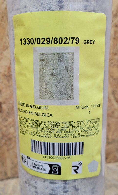 Alfombra Efecto Vintage Zara 1330/029/802/79 Grey 200x300cm