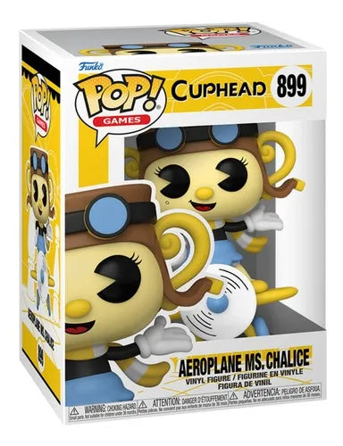 Figura  De Coleccion Funko Pop Aeroplane Ms. Chalice / Cuphead