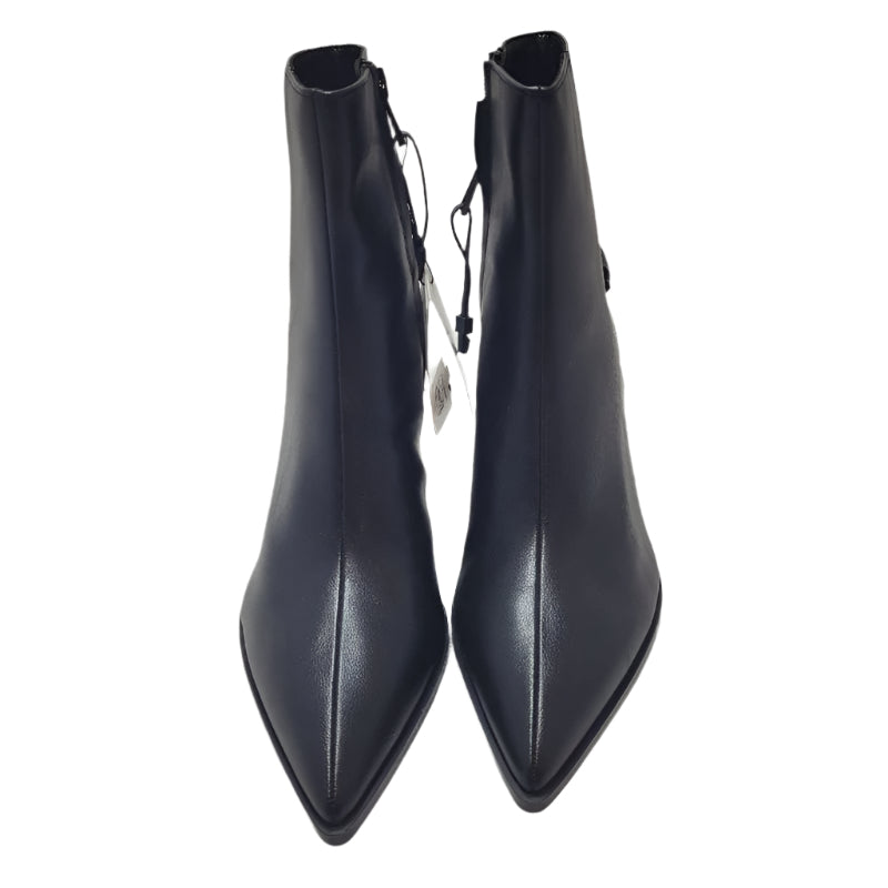 Botines Tacon Hebilla Zara Negro 36