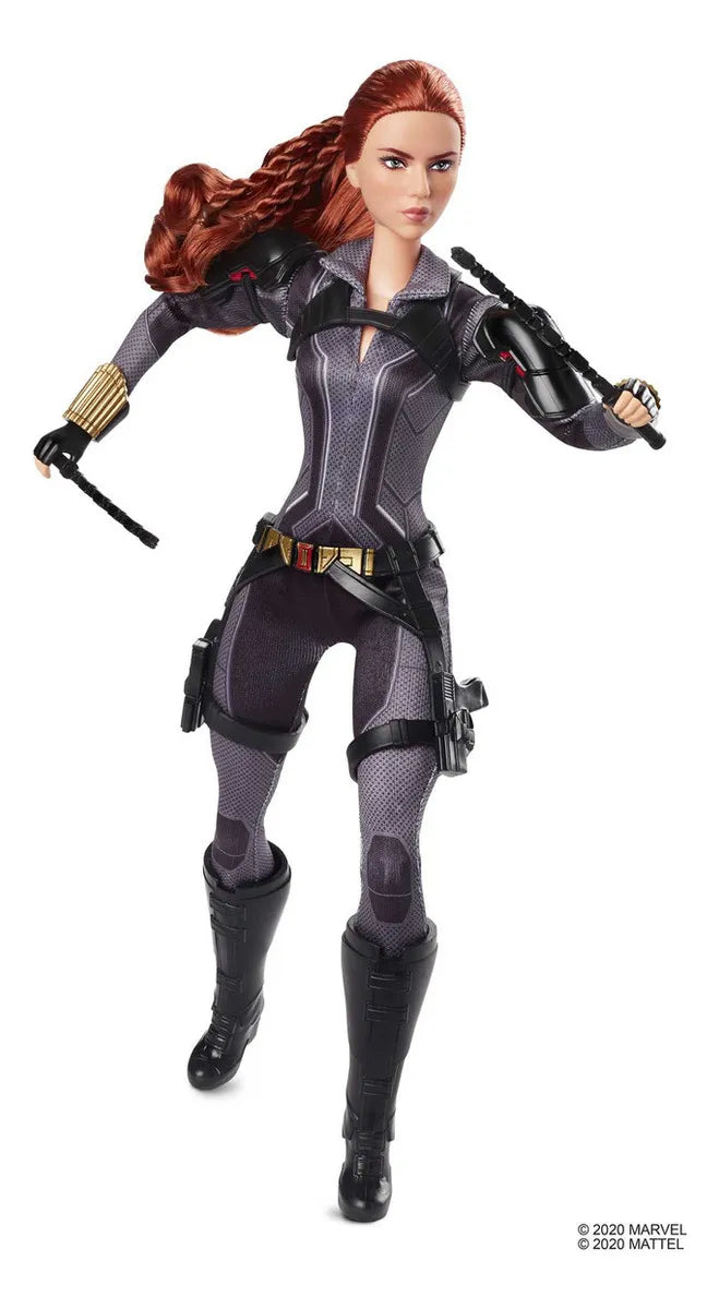 Muñeca Barbie Marveløs Black Widow Mattel Gly31