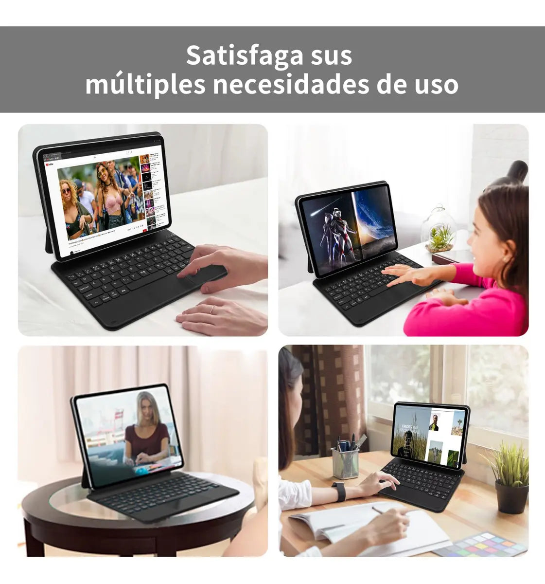 Teclado Magnético para iPad Pro 11 Pulgadas Negro