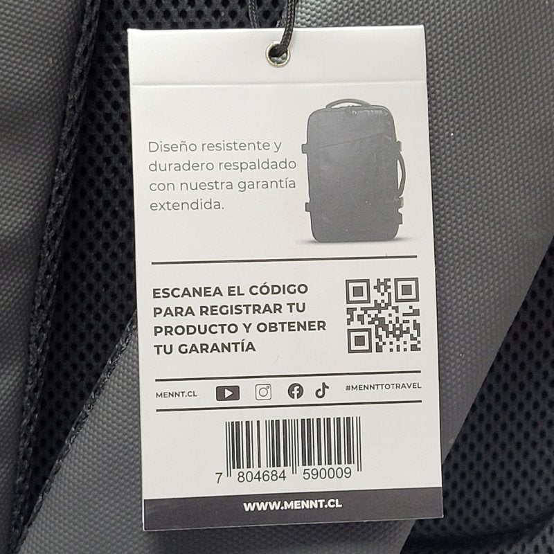 Mochila Carry Mennt On Pro 1.0 Negro Laptop 17 Pulgadas 26 A 38 Litros