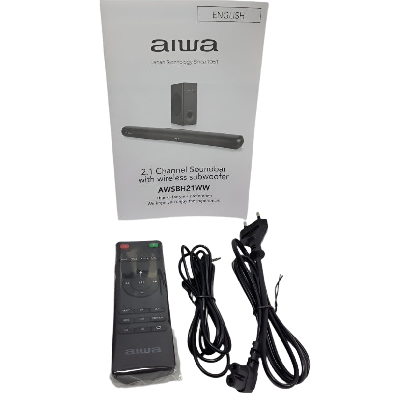 Barra De Sonido Bluetooth Aiwa Awsbh21ww Negro