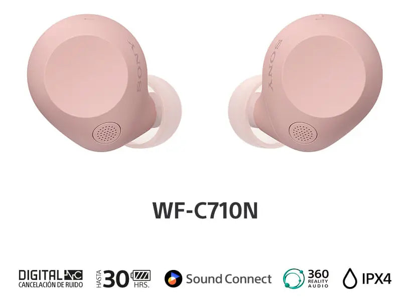 Audífonos Bluetooth Sony WF-C710N Rosa