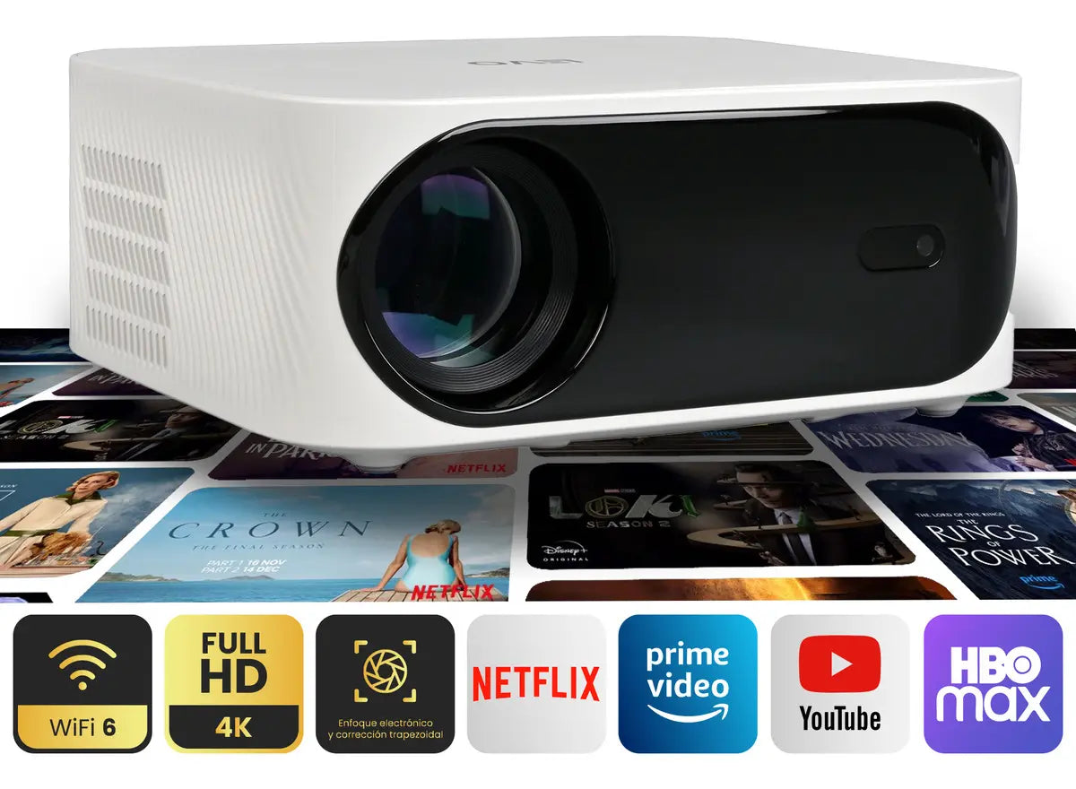 Proyector LED Portátil Levo Orion Full HD Blanco