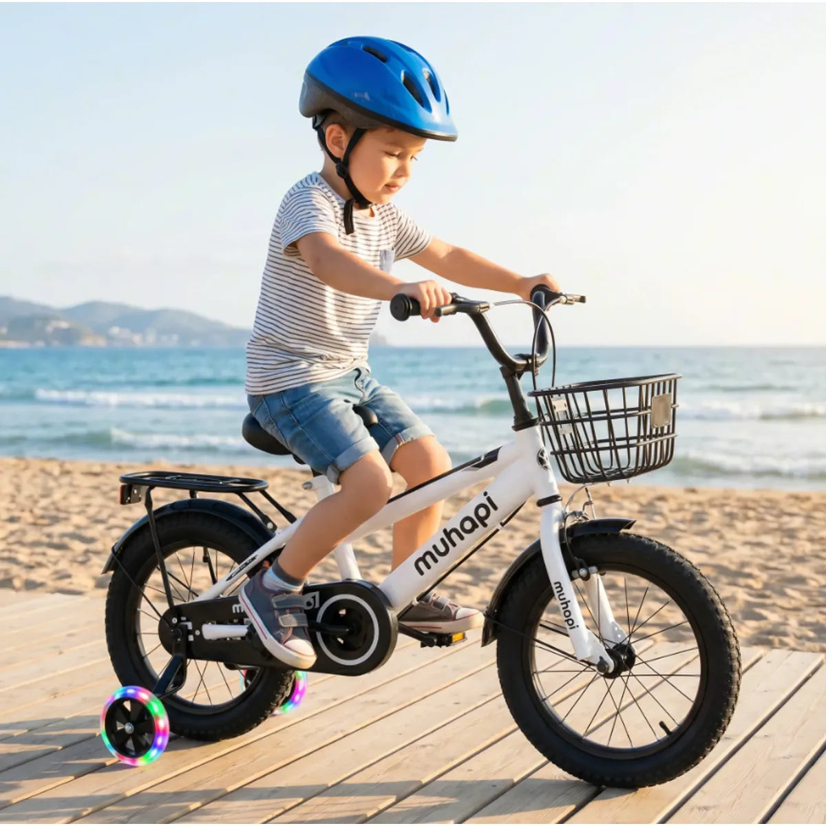 Bicicleta Infantil Bicimoto Homer Outdoor Aro 14, Blanco