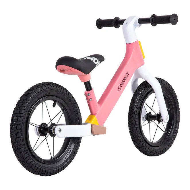Bicicleta De Aprendizaje Bebesit Neo 7012 Blanco / Rosado